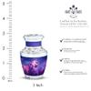 Butterfly Moon Keepsake Urn, Mini Urn for Ashes Adult Female, Memorial Keepsake Urns for Women, Funeral Cremation Urns for Ashes (Size, 3 Inch, Set of 4) view 2