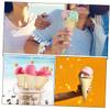 GLEAVI 50pcs Versatile Food Cones Mini Ice Cones Holder for Charcuterie Wedding and Events view 3