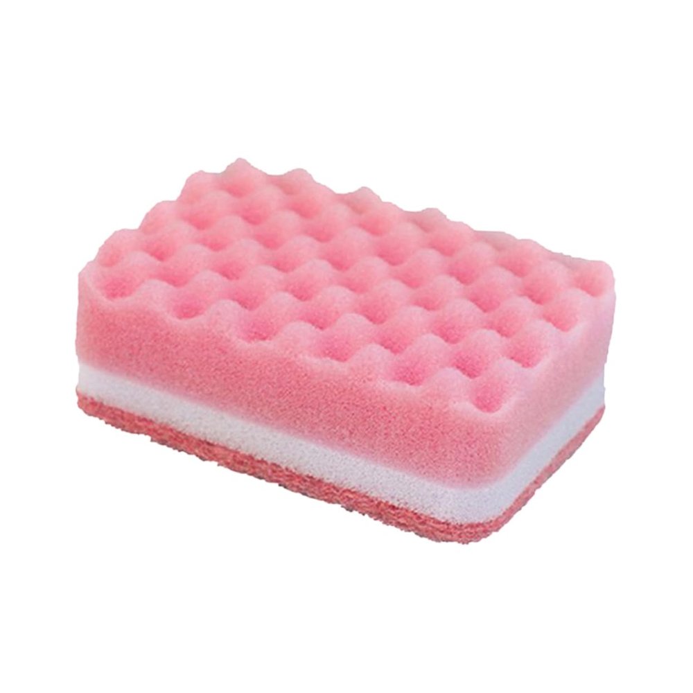 HOODANCOS 10pcs Reusable Cleaning Sponges Special Rippled Surface Dish Brush Non-Scratch Eraser Sponge Dish for for Kitchen Car Cleaning Random Color