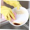 HOODANCOS 10pcs Reusable Cleaning Sponges Special Rippled Surface Dish Brush Non-Scratch Eraser Sponge Dish for for Kitchen Car Cleaning Random Color view 3