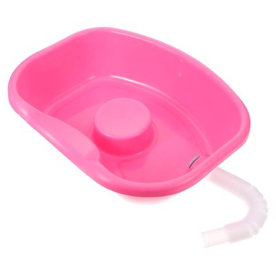 HOLIDYOYO Household Shampoo Basin for Elderly and Disabled Ergonomic Hair Washing Tray for Bedridden Adults Soft Curved Neck Design Reusable Hair Wash Tub
