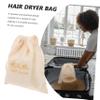 PACKOVE Hair Dryer Bag Travel Storage for Hair Tools Drawstring Towel Bag Portable Stylish for Men Women view 3