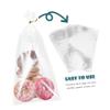 DINHEAROM 1set Candy Packing Bags Treat Bags Ties for Cookies Biscuits and Party Favors for Themed Events Birthdays and Dessert Buffets view 4