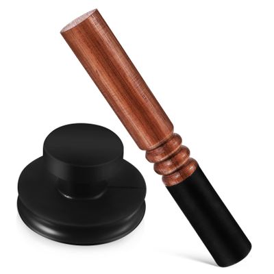 Kisangel Buddha Sound Bowl Suction Cup Lifting Handle Vibration Bowl Mallet Accessory