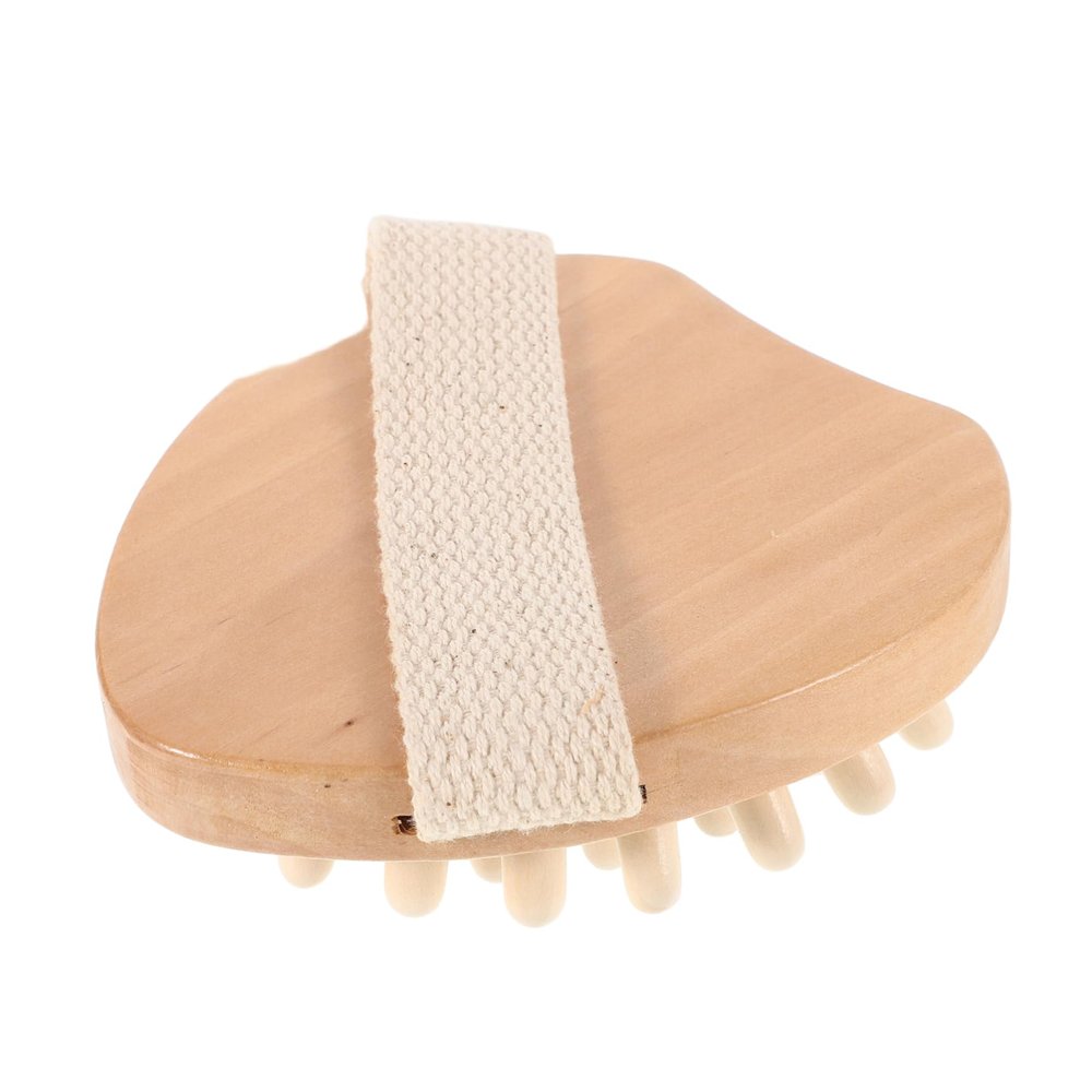 HAPINARY Ergonomic Wooden Neck Handheld Massager Relief Tension Headache Rub Portable for Home Office
