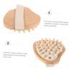 HAPINARY Ergonomic Wooden Neck Handheld Massager Relief Tension Headache Rub Portable for Home Office view 2