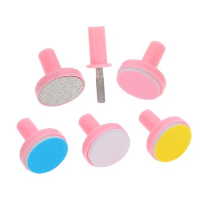 HAPINARY 6pcs Electric Nail Buffer Replacement Pads Safe Nail Trimming and Filing for Newborns and Toddlers Compact Design Accessory