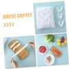 HEATSHAKING 100pcs Elastic Bowl Covers for Food Storage Disposable Fresh Keeping Bags for Leftovers Food Wrap Covers for Kitchen Use Fits Various Bowl view 3
