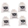Homoyoyo 5pcs Class of Graduation Drawstring Bags for Goodie Bags and Party Favors for Celebrating Graduates Convenient Candy and Present Holders view 1