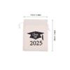 Homoyoyo 5pcs Class of Graduation Drawstring Bags for Goodie Bags and Party Favors for Celebrating Graduates Convenient Candy and Present Holders view 2