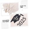 Homoyoyo 5pcs Class of Graduation Drawstring Bags for Goodie Bags and Party Favors for Celebrating Graduates Convenient Candy and Present Holders view 3