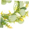 BATHVEVE Yellow Daisy Eucalyptus Candle Holder Wreath 1 Piece Spring Floral Ring for Wedding and Party Table Decor Romantic Atmosphere Creation view 3