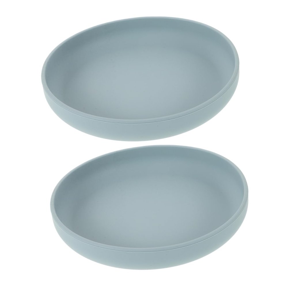 OUNONA 2pcs Elderly Spill Dinner Plates Suction Base Plate Lid for Seniors Dishwasher Safe