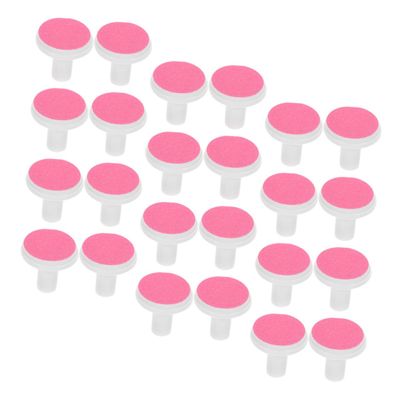 Beaupretty 24pcs Boy Girl Electric Nail File Pad Replacement Nail Grinder Heads Plastic Sandpaper Material