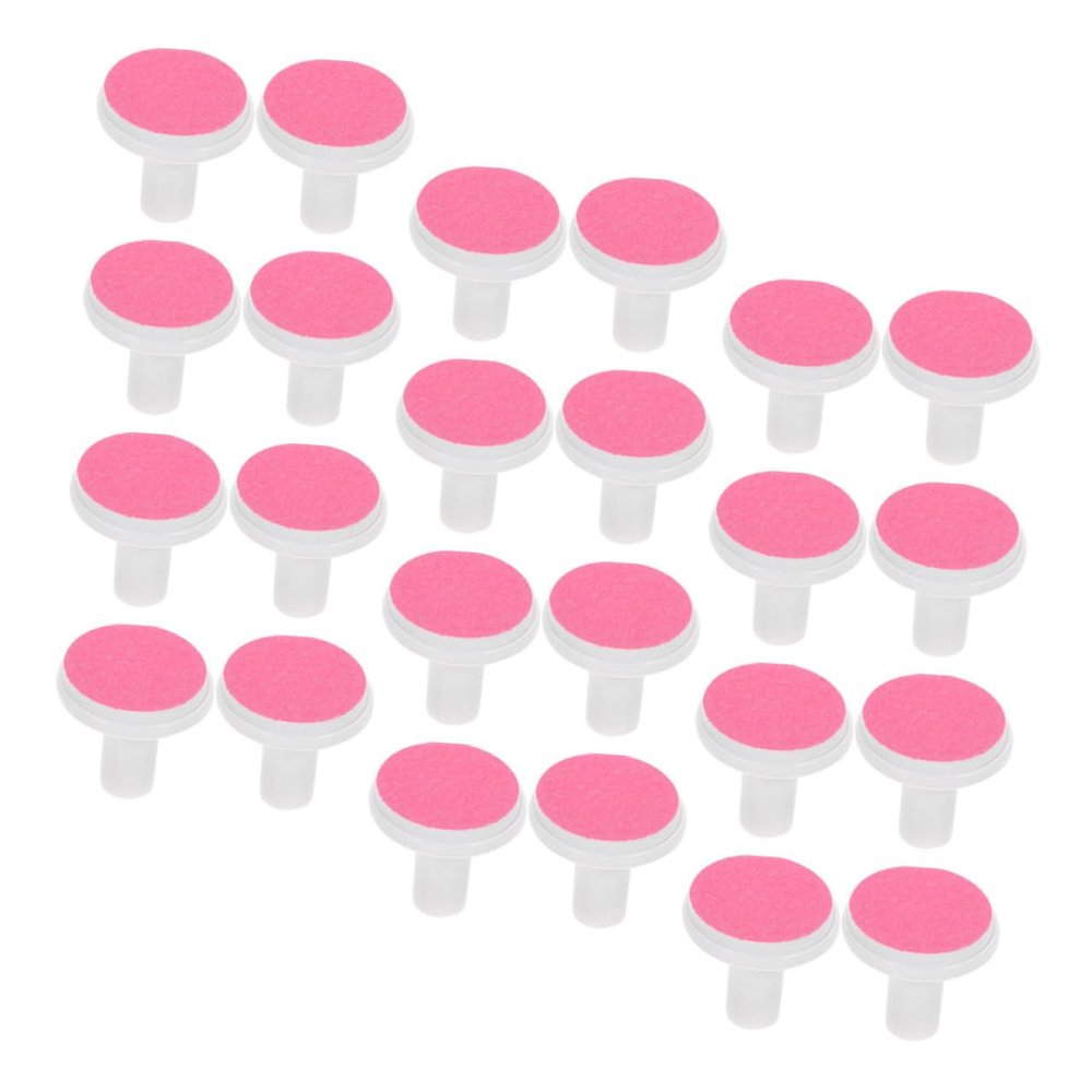 Beaupretty 24pcs Boy Girl Electric Nail File Pad Replacement Nail Grinder Heads Plastic Sandpaper Material