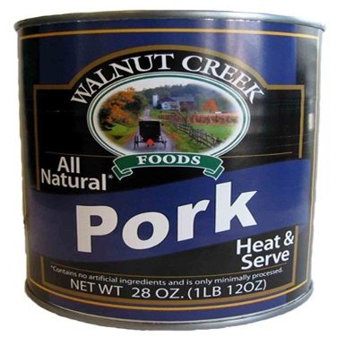 AmishTastes Walnut Creek Canned Pork Chunks, All Natural, Heat & Serve, 28 Oz. (Pack of 2)