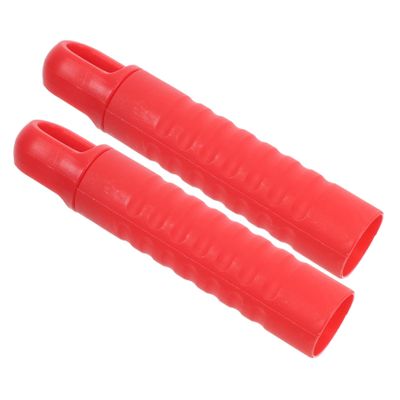 HIAKDOFT 2pcs Mop Handle End Caps Durable Replacement Grips for Broom and Mop Rods Non-Slip Design with Hanging Hole for Sweeping and Cleaning Tasks