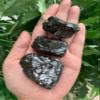 GAF TREASURES 8 oz Elite Noble Shungite Raw Natural Crystal Stones (1-2.25") for Water Purification, Meditation, Reiki & Chakra Balancing view 1