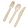 ABOOFAN 12-piece Wooden Fork Knife Spoon Set Disposable Party Cutlery for Weddings Birthdays view 1