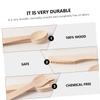 ABOOFAN 12-piece Wooden Fork Knife Spoon Set Disposable Party Cutlery for Weddings Birthdays view 3