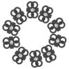 10pcs Shoelace Buckles Locks for Boots Sneakers Fastener Shoelace Retainer Clips view 1