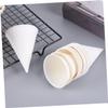 PACKOVE 6oz White Conical Paper Cup Thicken Paper Cups for Drinks Large Small Cone Disposable Cutlery view 4