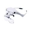 GFAZXDS OUZBEM TEmkin Lightweight Magnifying Glass High-Definition Head-Mounted Light and Portable Five-Group Lens Magnifier with Light for Engraving and Repaiglasses Sharing Vision view 1
