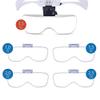 GFAZXDS OUZBEM TEmkin Lightweight Magnifying Glass High-Definition Head-Mounted Light and Portable Five-Group Lens Magnifier with Light for Engraving and Repaiglasses Sharing Vision view 2