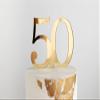 Acrylic Fifty Cake Topper,50th Birthday Cake Toppers,50th Anniversary Party Decorations Supplies,Cheers to 50 Years Birthday Party Decorations view 1