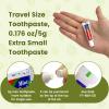 200 pcs Bulk Travel Size Toothpaste, 0.176 oz Extra Small Toothpaste Travel Size Bulk Disposable for Hotel, Guests, Homeless, Charity, Mint (Mini Size, Only for Single Use) view 2