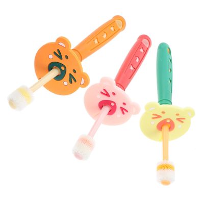 Didiseaon 3pcs Soft Bristles Boys and Girls Toothbrush Rotatable Brush Boys and Girls Toothbrushes Bulk Pack for Tooth Cleaning