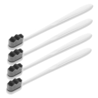 PACKOVE 4pcs Adult Soft Bristle Manual Toothbrushes Toothbrushes for Adults Fine Bristles