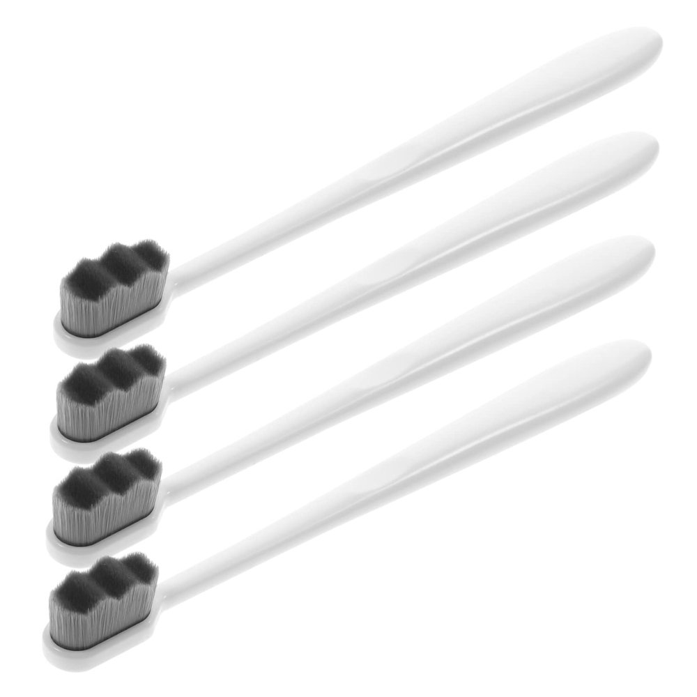 PACKOVE 4pcs Adult Soft Bristle Manual Toothbrushes Toothbrushes for Adults Fine Bristles