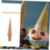 Cabilock 3pcs Cute Ice Making Molds Ice Cream Cone Molds Cone Rollers Egg Diy Baking Dessert view 4