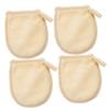 LIFKOME 4Pcs Facial Cleaning Gloves Soft Makeup Removal Puff for Gentle Powder Cleanser Use Washable Reusable Cosmetic Gloves Suitable for Daily Face Cleansing and Makeup Removal view 1
