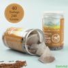 EastVital Tartary Buckwheat Tea 240g Caffeine & Sugar Free Roasted Buckwheat Tea with Nutty Aroma & Toasted Warmth, Airtight Jar with Pull Design & Removable Lid 40 Teabags view 3
