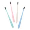 SAFIGLE 12pcs Soft Bristle Toothbrush Bamboo Charcoal Lightweight Travel Toothbrushes Gentle Gums view 1
