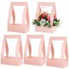 PACKOVE 5pcs Portable Party Flower Box Bouquet Paper Wrap Flower Arrangement Holder Handheld Box Paper Arrangement view 1