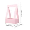 PACKOVE 5pcs Portable Party Flower Box Bouquet Paper Wrap Flower Arrangement Holder Handheld Box Paper Arrangement view 2