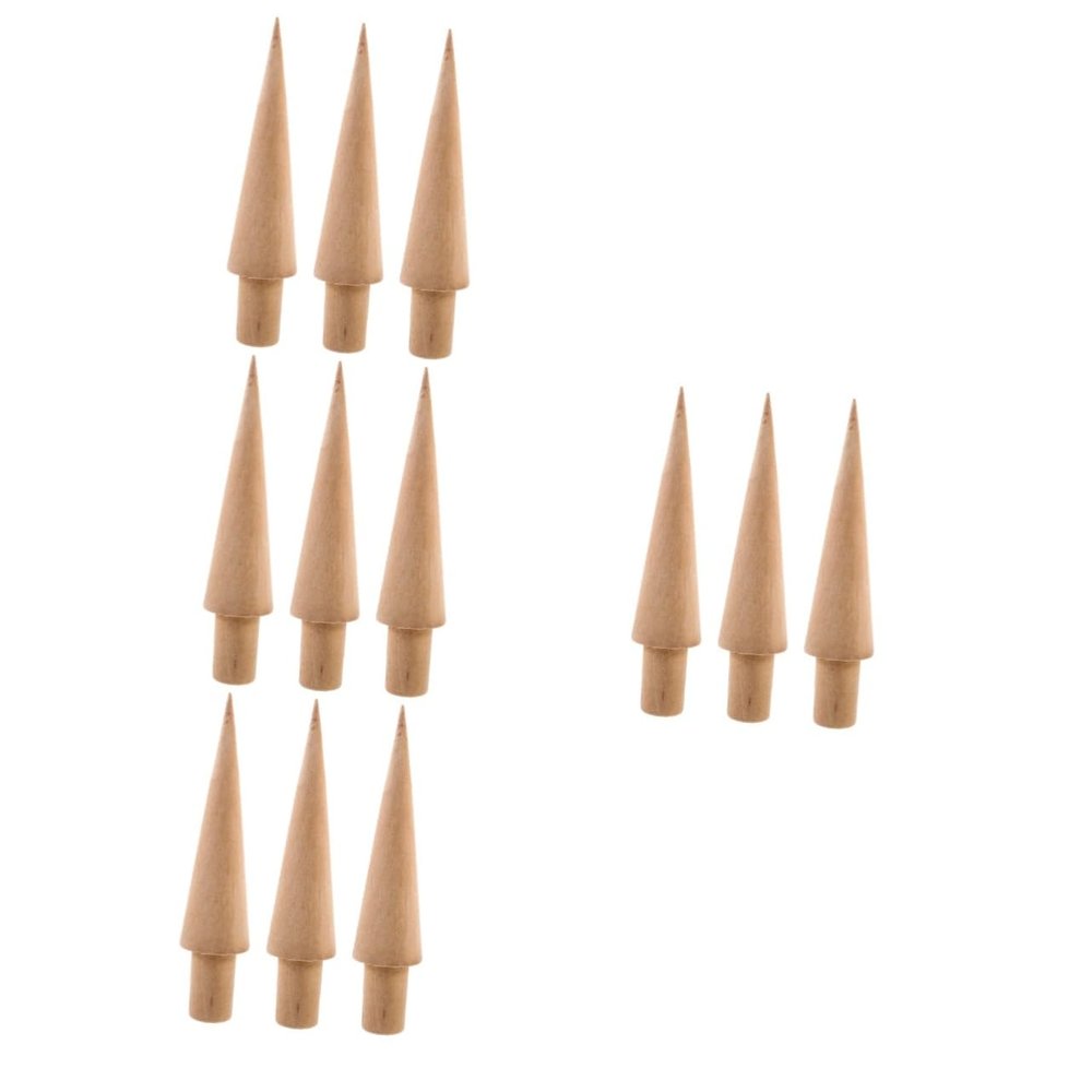Alipis 12pcs Ice Cream Cone Mold Wood Dessert Maker for Diy Ice Cream Cones Versatile Kitchen Tool for Family Gatherings and Special Occasions