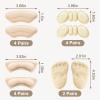 14 Pairs Premium Heel Grips for Men and Women, Heel Pads for Shoes that are Too Big, Self-Adhesive, Inserts for Loose, Heel Filler Cushions Improved Shoe Fit and Comfort. view 2