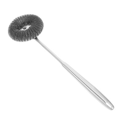 LIFKOME Kitchen Scrub Brush Multi-Functional Stainless Steel Cleaning Tool for Dishes Pots and Ergonomic Handle for Easy Use and Storage