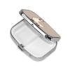 No Drama Llama Pill Box 2 Compartment Square Portable Pill Case for Pocket or Purse Pill Holder Weekly Pill Organizer Decorative Metal Medicine Vitamin Organizer Travel Gift view 3