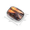 Sea Turtle Sunset Pill Box 2 Compartment Square Portable Pill Case for Pocket or Purse Pill Holder Weekly Pill Organizer Decorative Metal Medicine Vitamin Organizer Travel Gift view 4