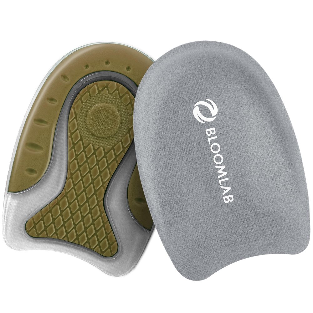 Premium Heel Pain Relief Gel Inserts 2 Pack Shock-Absorbing Heel Cups for Plantar Fasciitis Non-Slip Silicone Cushions for All Shoes & All-Day Comfort