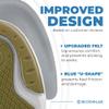 Premium Heel Pain Relief Gel Inserts 2 Pack Shock-Absorbing Heel Cups for Plantar Fasciitis Non-Slip Silicone Cushions for All Shoes & All-Day Comfort view 3