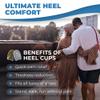 Premium Heel Pain Relief Gel Inserts 2 Pack Shock-Absorbing Heel Cups for Plantar Fasciitis Non-Slip Silicone Cushions for All Shoes & All-Day Comfort view 4