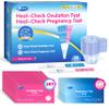 HEAL-CHECK 25 Ovulation Test Strips and 10 Pregnancy Tests with 35 Urine Cups, Fertility Test for Women TTC, Get Pregnant Easier, Easy to Use at Home, Over 99% Accuracy, Individually Wrapped view 1