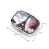 Eiffel Tower Pill Box 2 Compartment Square Portable Pill Case for Pocket or Purse Pill Holder Weekly Pill Organizer Decorative Metal Medicine Vitamin Organizer Travel Gift view 4