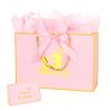 Dimetey 12.6Inch 13th Birthday Gift Bag with gift Card and Tissue Paper for Girl's 13th Birthday Supplies (Pink 13th) view 1